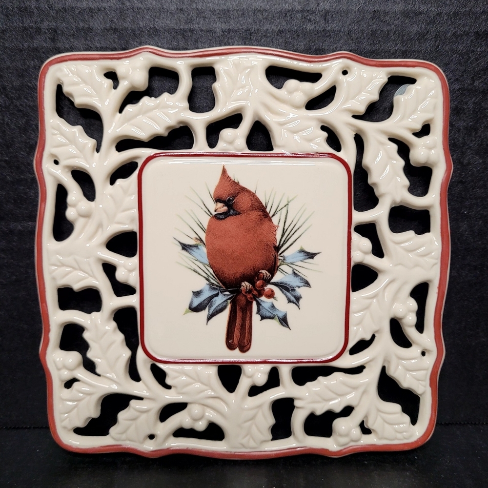Lenox Winter Greetings Pierced Trivet #830427 - Picture 7 of 13